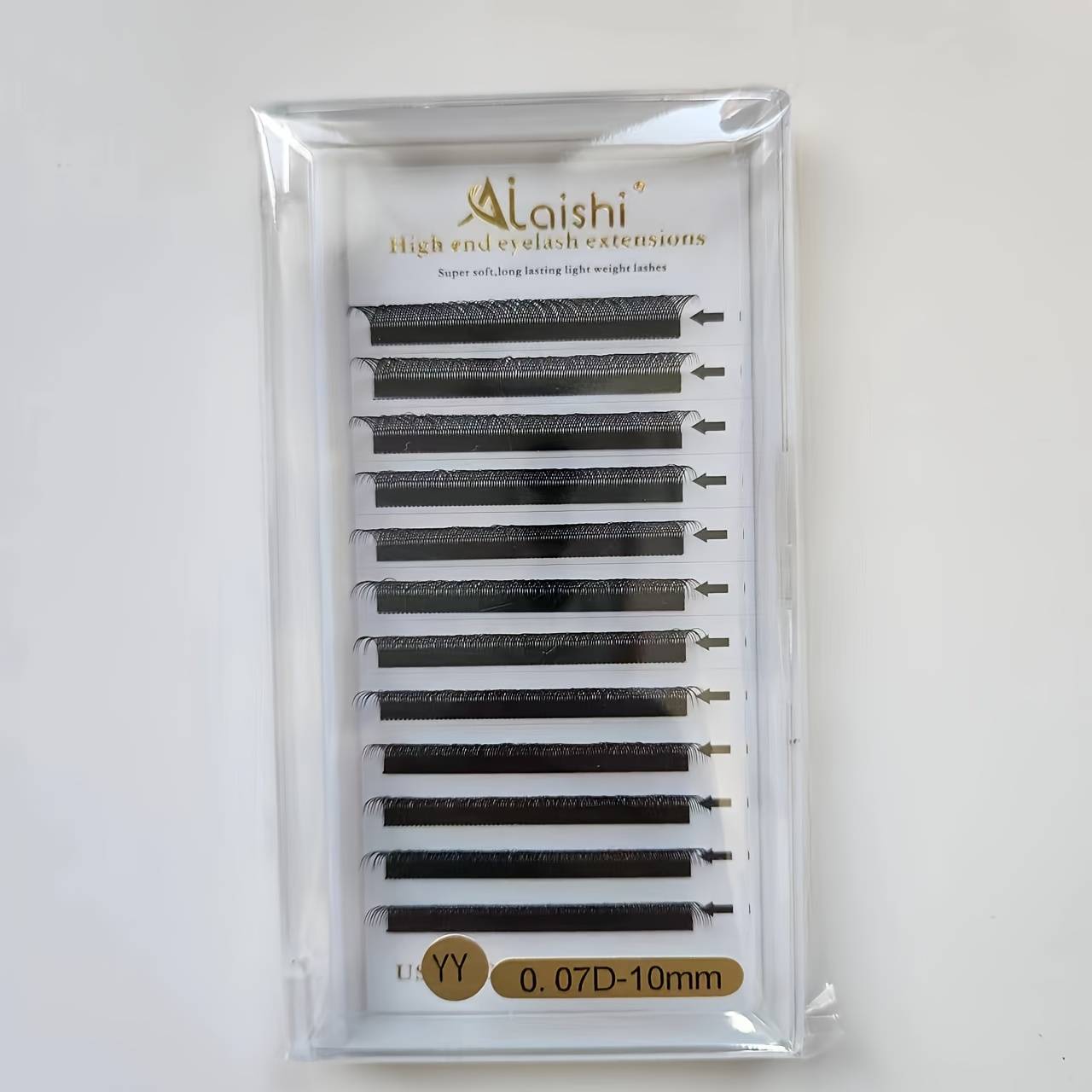 TEMU 12 Of Yy Eyelash Extensions, Yy Style Lash Extensions With Soft Matte Black End, Yy Lash Extensions For Lash Artists