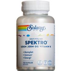 Solaray Spektro multi-vitamin uden jern og k-vitamin 100 stk.