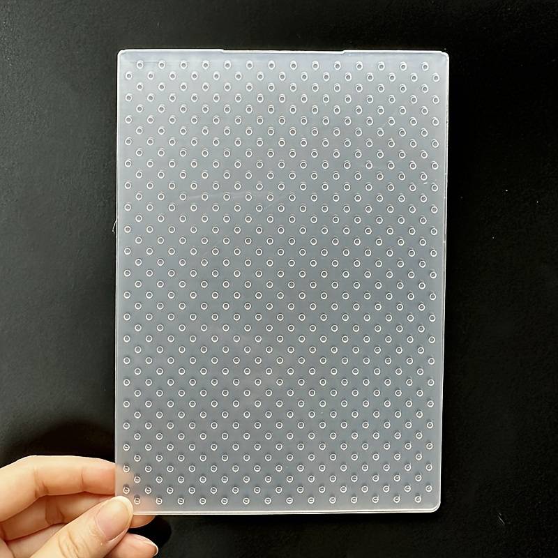 Polka Dot Pattern Embossing Template, Plastic 3d Textured Mold, Suitable For Handmade Card Making And Crafting With Cut Paper