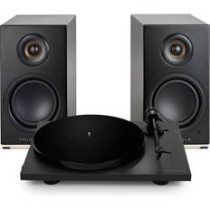Triangle AIO TWIN sort (sæt med 2) + Lunar 1 sort - Trådløs smart højttaler