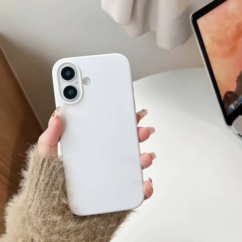 Liquid Silicone Mobile Phone Case for Apple iphone 16 15 14 13 12 11 Pro 13 mini X XR Xs Max Matte Soft Back Cover Cases
