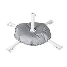 Ohulelks Parasol Paraply Base Vikbar Uteplats Parasoll Vikt Base Fällbart Däck Paraply Vikt Stativ Camping del Vit
