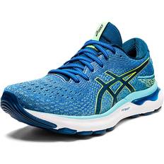 Asics Gel-Nimbus 24 Men's Road Running Shoes, Lake Drive/Hazard Green - 8 UK