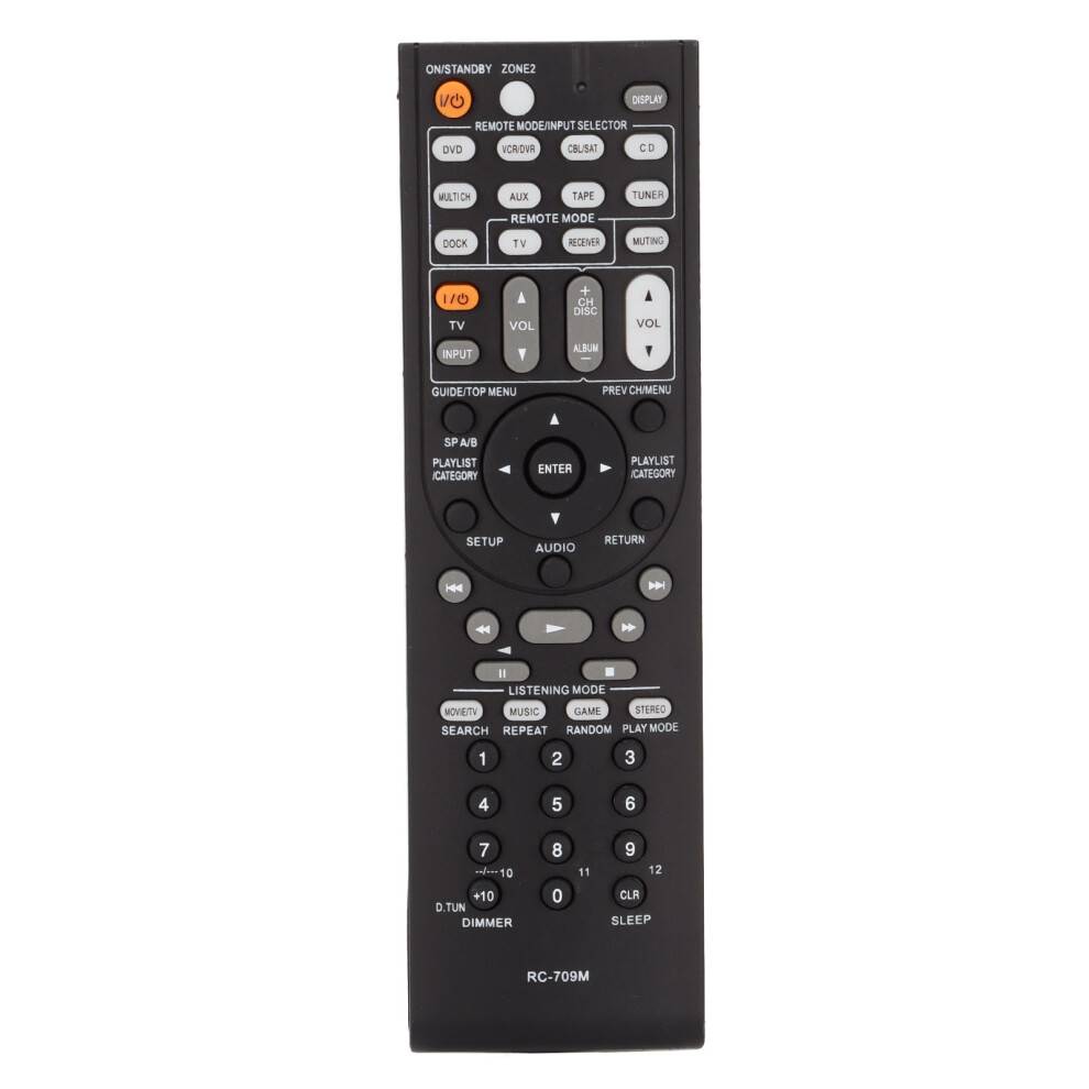 Fjernbetjeningsfølsomme knapper til receiver Batteridrevet reservefjernbetjening til Onkyo TX SR506 AV-receivere