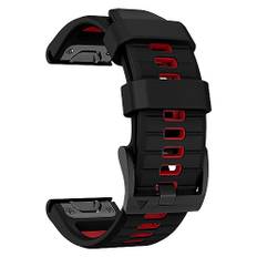MYSNBKN 22 mm Quick Fit armband för Fenix 8 47 mm/Fenix 7 Pro/Fenix 7/Fenix 6 Pro/Fenix 6/Fenix 5/Fenix E/EPIX 2, mjukt ersättningsband i silikon för Forerunner 935/945/955/745/Approach S60/S62