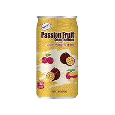 Rico Passion Fruit Green Tea Litchi Popping Boba 340ml