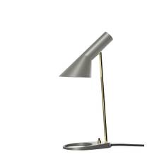 AJ Mini Table Lamp, grey/brass af Arne Jacobsen - Jacobsen Plus