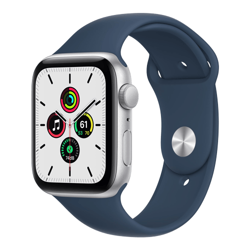 Apple Watch SE 2nd Gen (2022) GPS - Aluminium/Sport Band 40mm / Okej skick / Silver/Denim