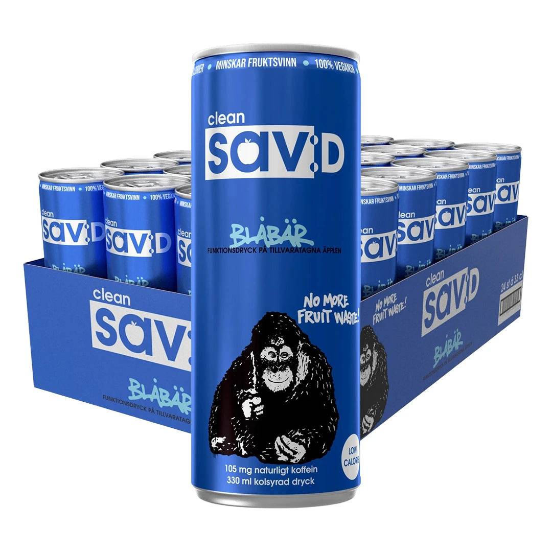 24 X Clean Sav:d 330 Ml Blåbär