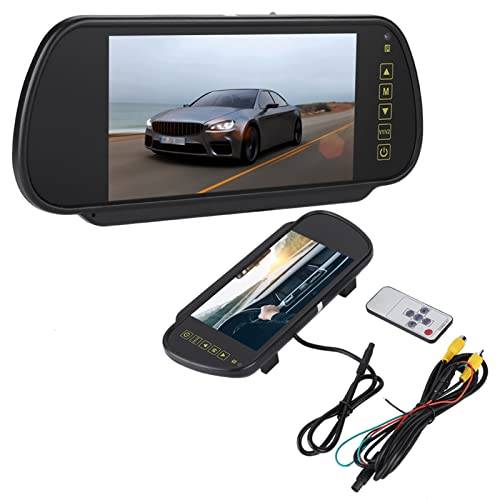 7-tums bil bil backspegel display LCD TFT parkeringshjälp skärm backkamera backkamera skärm med fjärrkontroll för backsystem frontkamera DVD mediaspelare