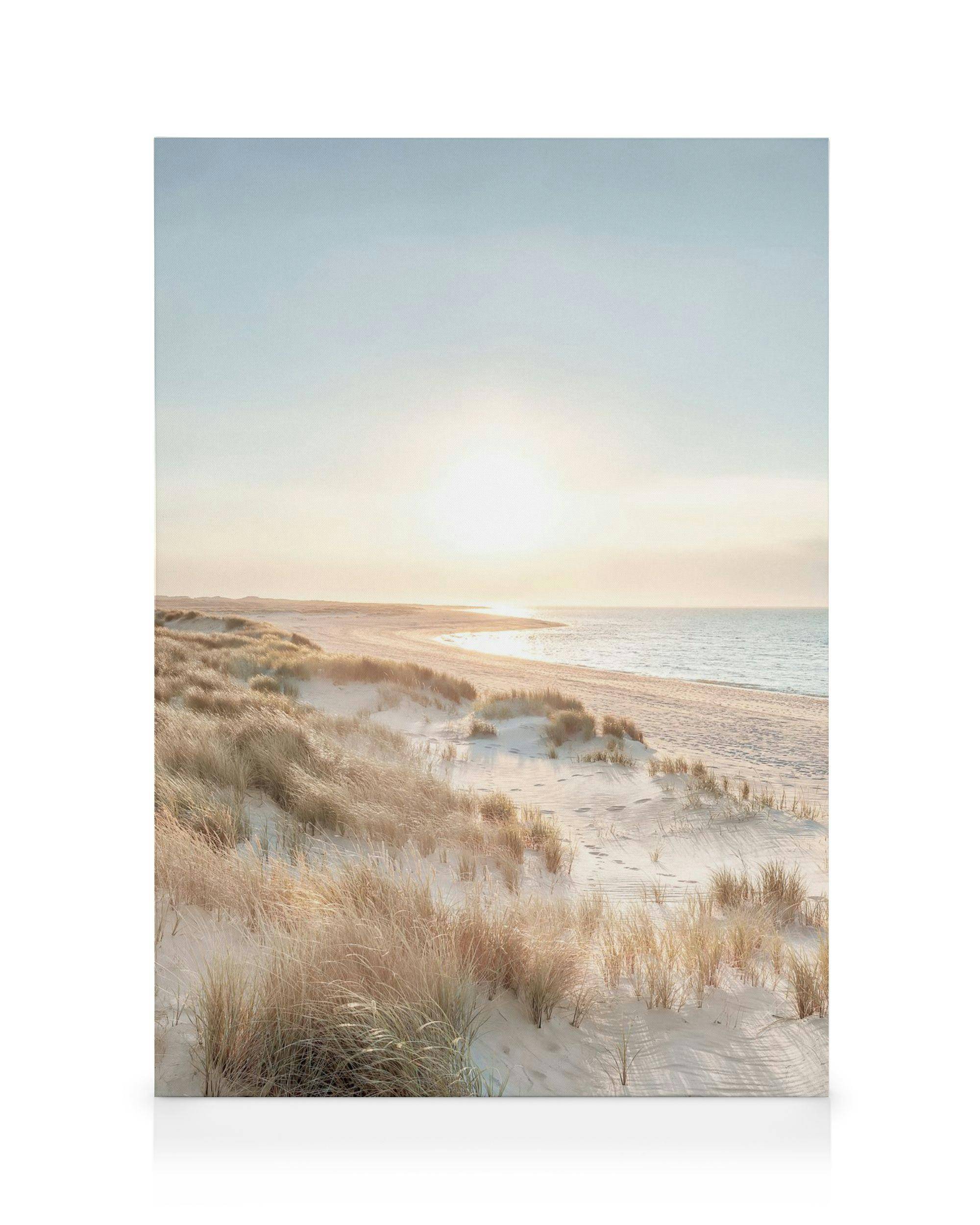 Canvastavlor Lighthouse Beach No2 Canvastavla (50x70 cm - Mörk ekram)