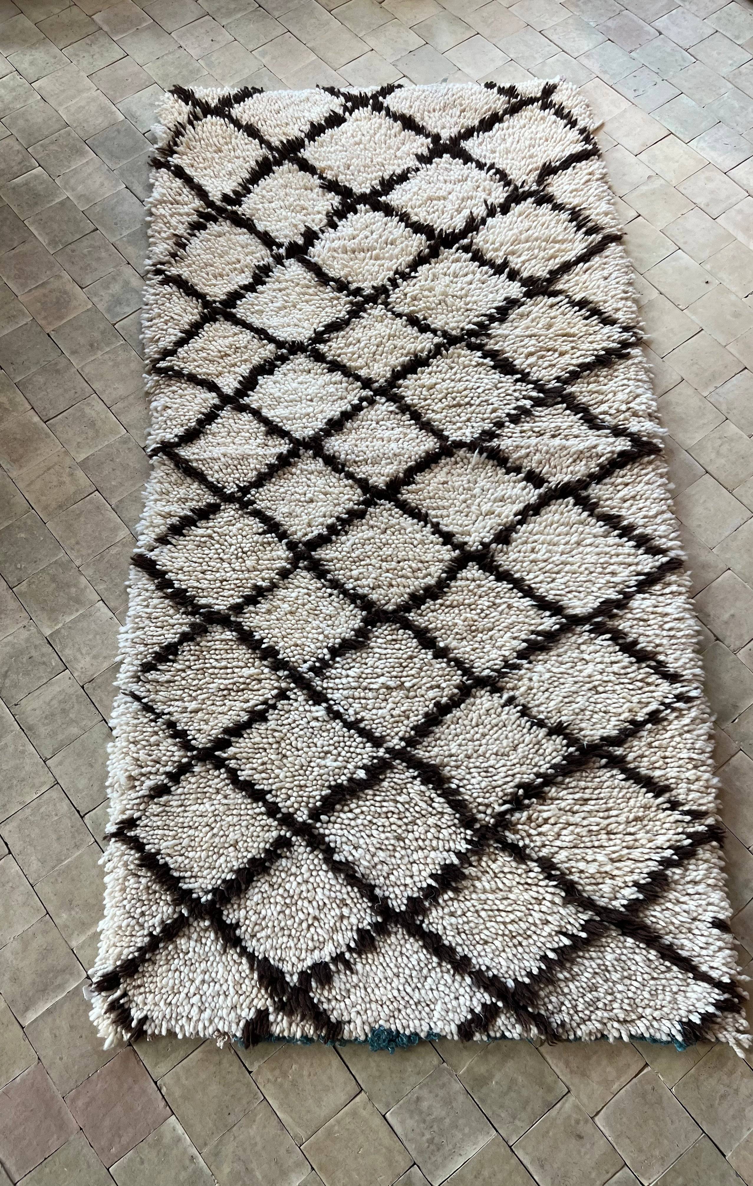 Marokkansk tæppe - Boucheroite - 172 x 88 cm - Default Title
