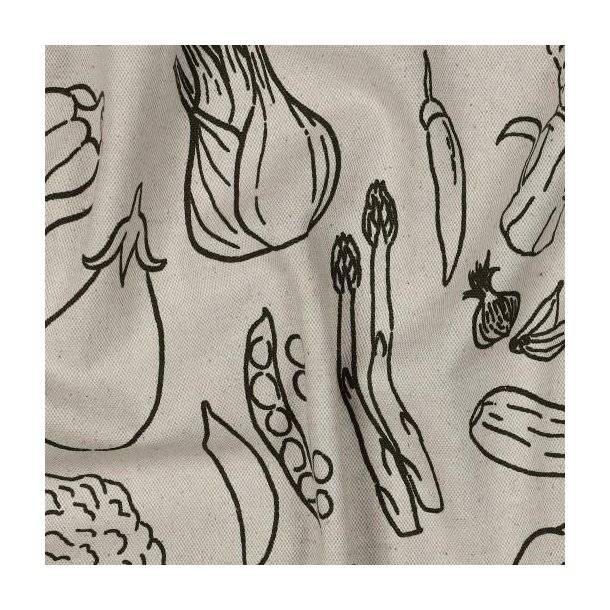 Canvas linen look Vegetables, Natural
