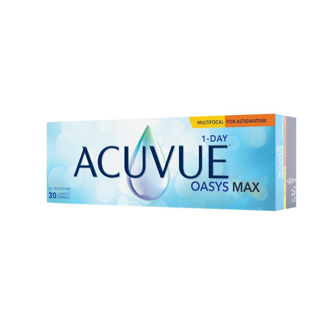 1-day ACUVUE® Oasys Max multifocal for astigmatism Endagslinser