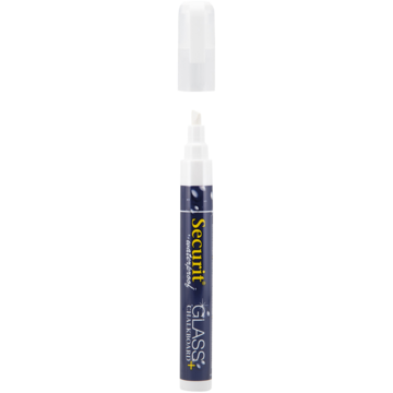 Securit Griffelpenna Vit 2-6mm Vattenfast 2-pack