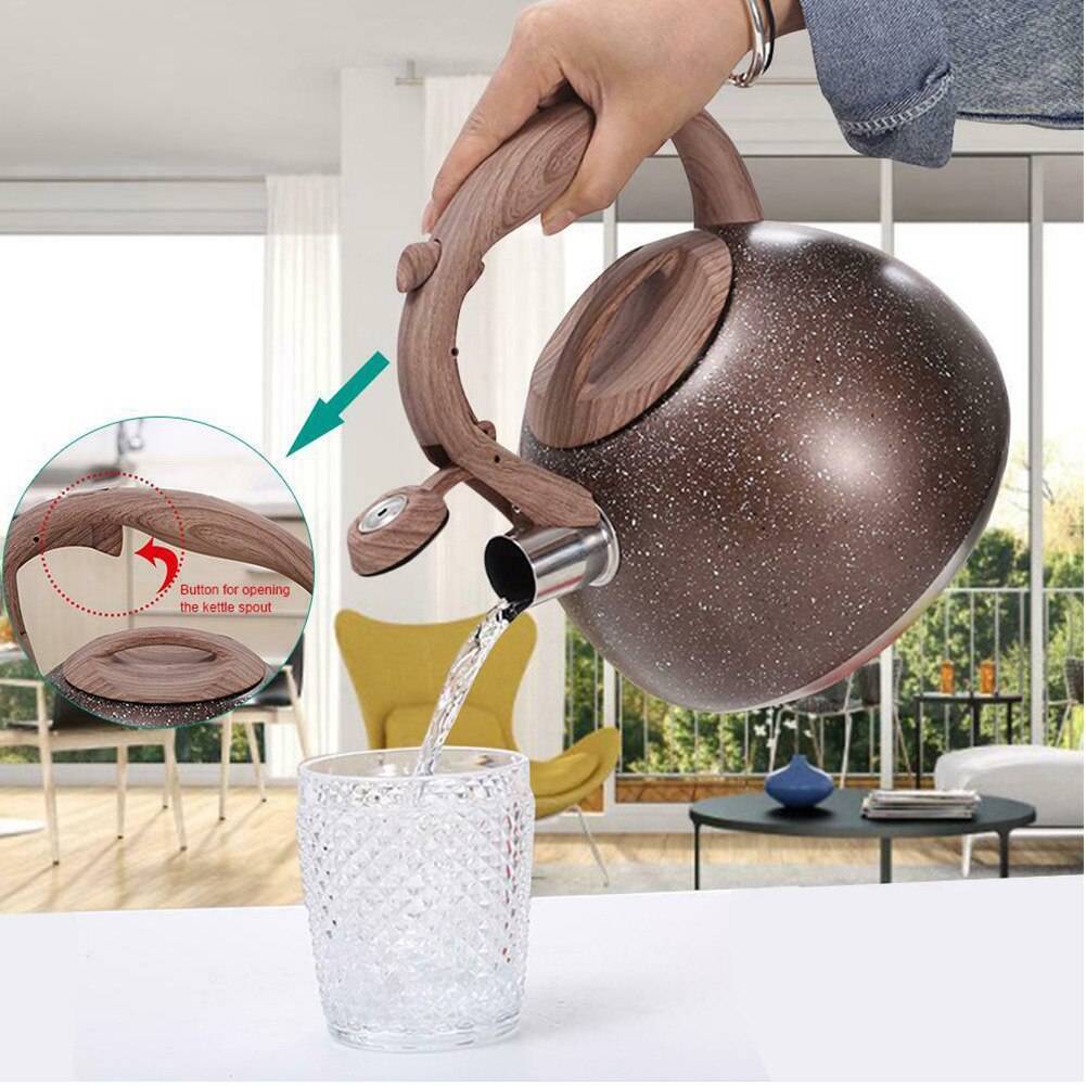 3l vattenkokare automatisk vissling hem kök vattenkanna induktion spis värmeisolering kaffe rostfritt rostfritt stål