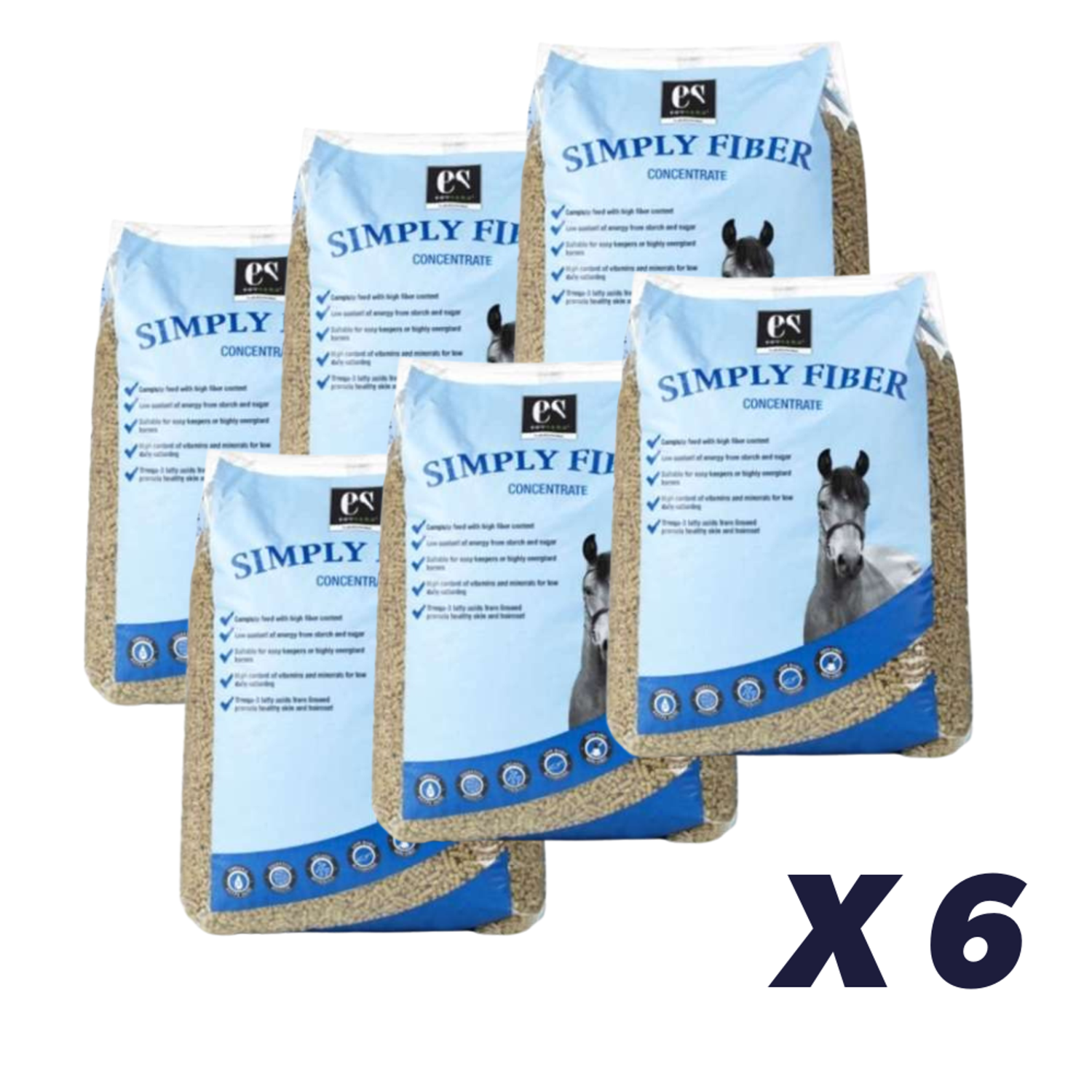 Equsana Simply Fiber 15 kg - 6 x 15 kg