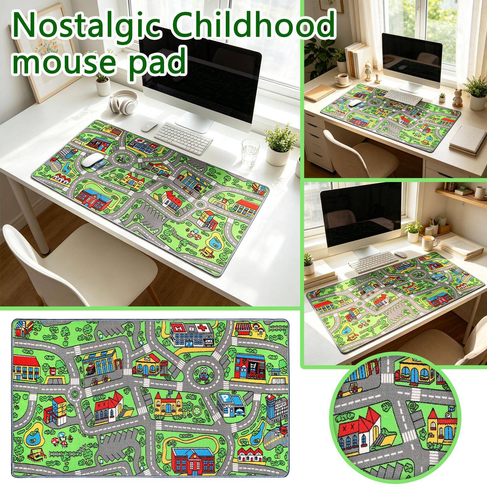 Musmatta för dator med nostalgisk barndomsdesign