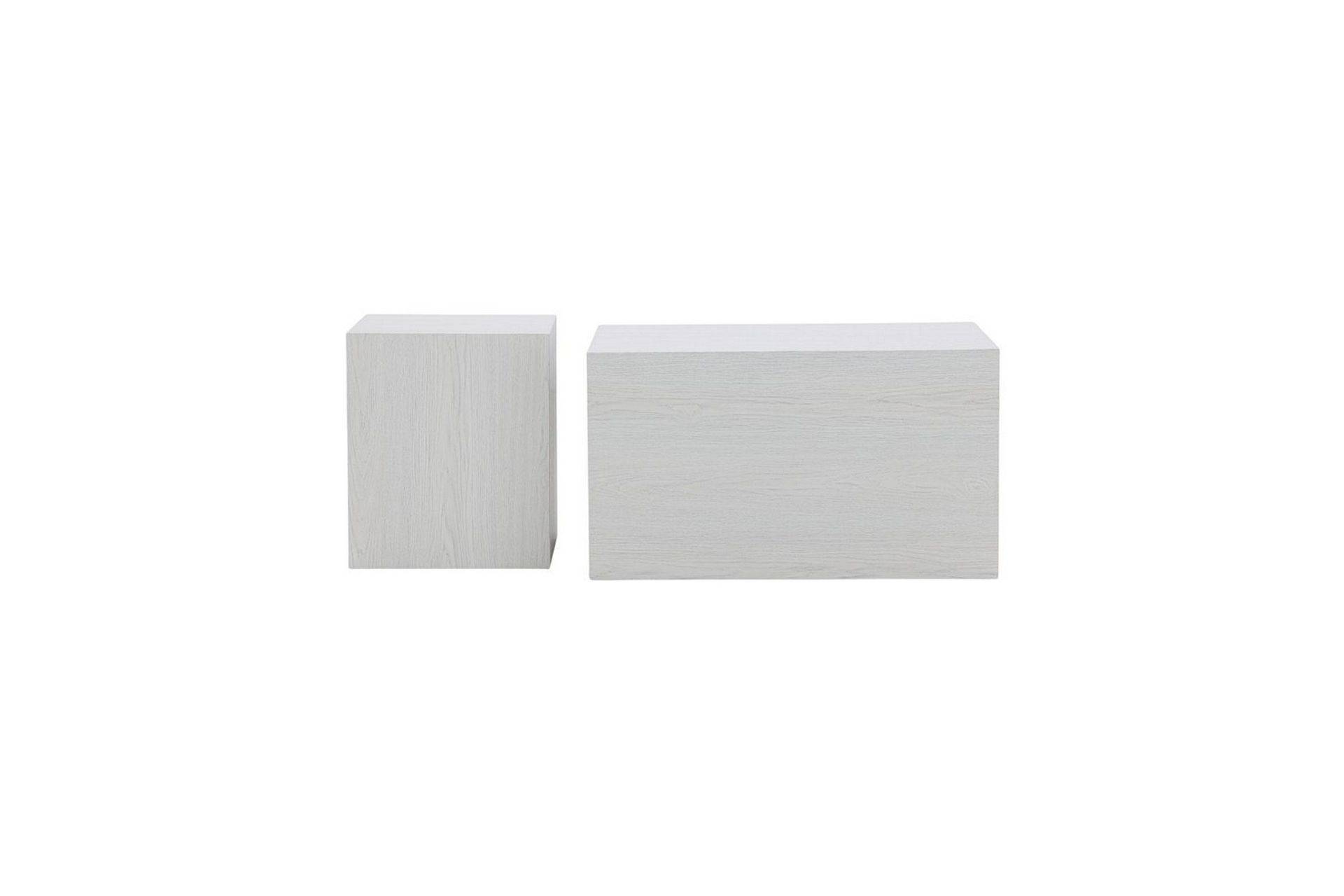 Soffbordset York 2st 60x80 cm/40x40 cm - Vit Satsbord Venture Home