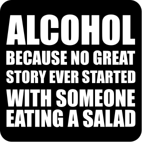 No great story with eating a salad glasunderlägg