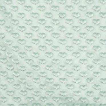 Minky Heart - Dark Dusty Mint