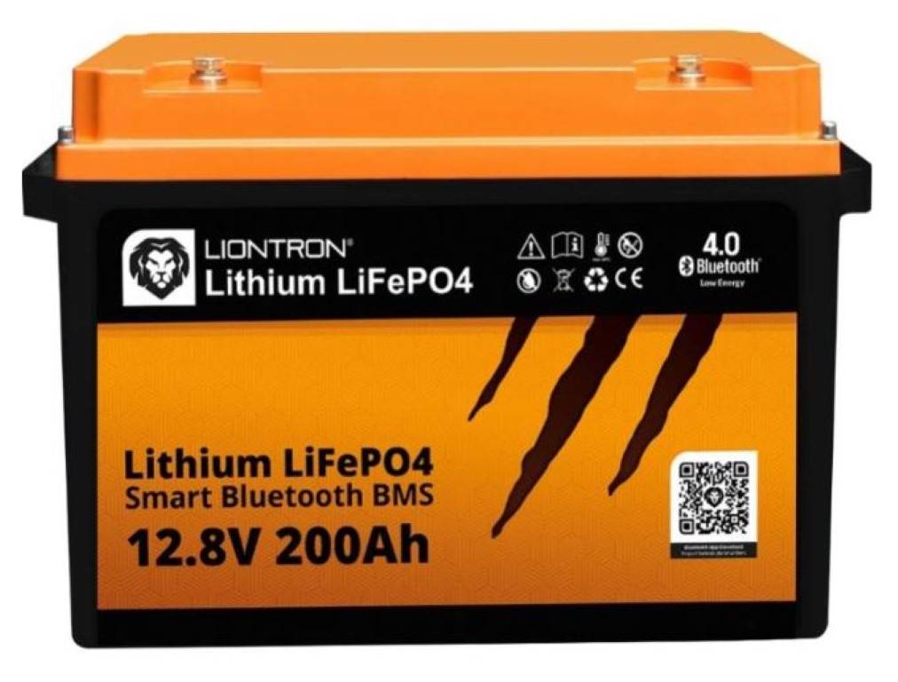 Batteri til Solar, Solfanger, Solceller Liontron Lithium LiFePO4 LX Arctic 12,8V 200Ah Smart BMS med Bluetooth