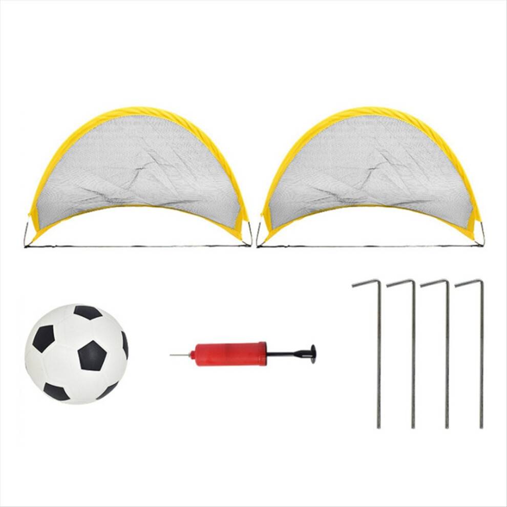 Sammenklappeligt fodboldmål 65 cm stort, bærbart fodboldnet til børn