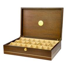 'WatchBox' custom made urkasse - Wengé/ask/messing til 24 ure + værktøj og remme