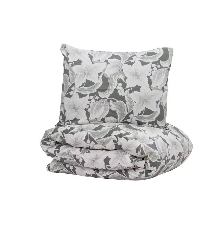 Bäddset Hommedal Satin Grön 150x210 Kosta Linnewäfveri