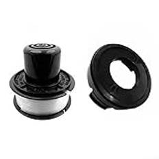 UTTASU Bump Cap and Spole Set för Black & Decker ST4000 ST4050 ST4500 Strängtrimmer, kompatibel med 682378-02 68237-02 6823378-02, Reservdelar