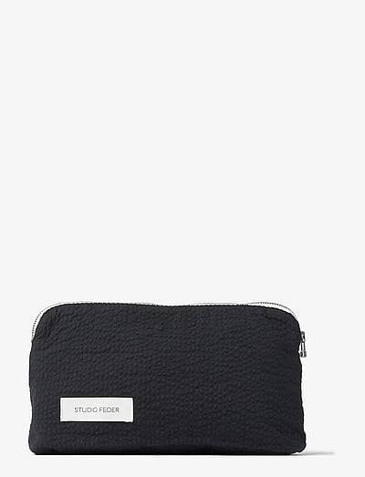 STUDIO FEDER CELIA MINI TOILETRY BAG - Necessärer - BLACK / black