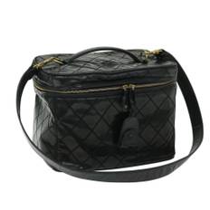 Chanel Vintage Cosmetic Pouch Stl. - Necessär Från Magasin - Black (W 29cm x H 20cm x D 20cm)