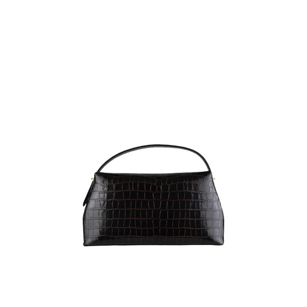 TotêMe T-Lock Croco-Embossed Top Handle - Tasker - Dame - Brun - ONE SIZE - Uld