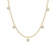 Julie Sandlau Grace Necklace Halskæde 22 kt. Forgyldt Sølv NL578GD - Dame - 925 Sterling Silver