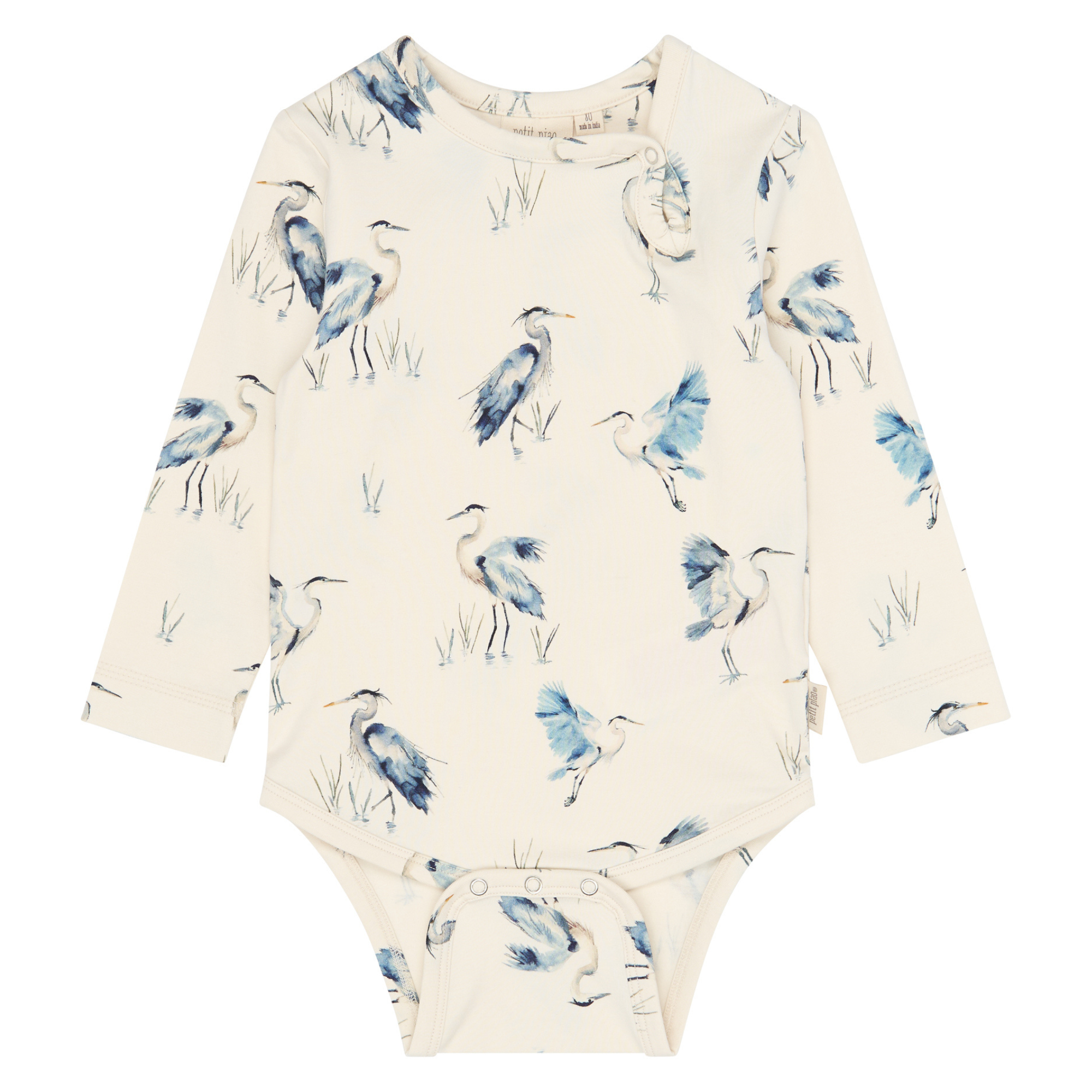 Petit Piao - Star LS Body, PP2021 - Eggnog Heron AOP - 86