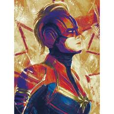 Captain Marvel Paint Canvas Print 30*40cm