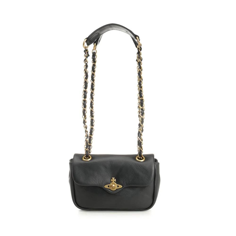 Vivienne Westwood Anita Skuldertaske - Tasker - Dame - Sort - ONE SIZE - Uld