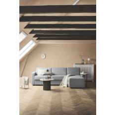 Sovesofa | Comfort Living Chaiselong | Sovemål 140x200 cm - Emma Light Grey / 20 cm Armlæn
