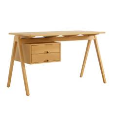 &Tradition - Daystak Desk RD3 W61 H71 cm Honey stained beech frame & tabletop - Skriveborde - Robin Day - Træ farvet - Træ