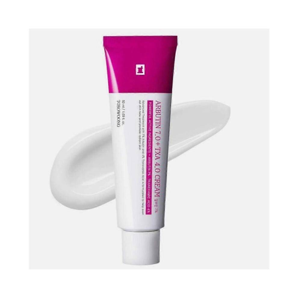 TOSOWOONG Arbutin 7% Tranexamsyra 4% Kräm 50ml Uppljusande K-Beauty