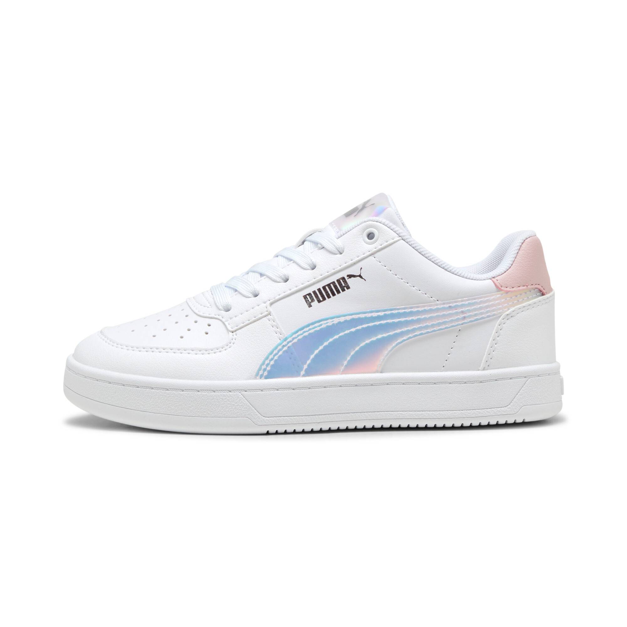PUMA Caven 2.0 Holo Sneakers Youth, Shoes, White/Mauve Mist/Silver, 38