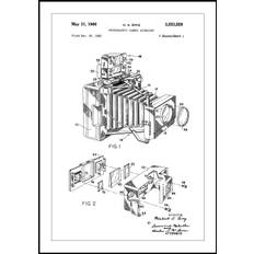 Patent Print - Photographic Camera - White Plakat (70x100 cm)