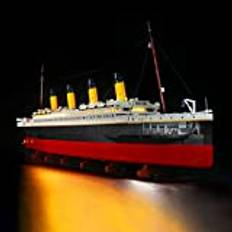 Brick Shine Light Kit för Light Kit för LEGO® Titanic 10294 (Lego Set ingår inte) (klassisk version)