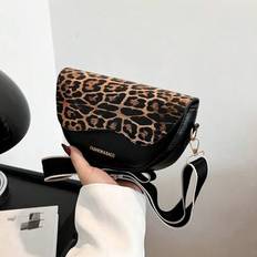 Fashionable Solid Color Mini Portable Shoulder Bag, Simple Back Design, Suitable For Women Daily Use, Date, Gift, Equipped With Adjustable Shoulder St - Black