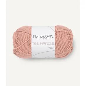 KlompeLOMPE - Tynn Merinoull Fv. 3332 Pudder Rosa.