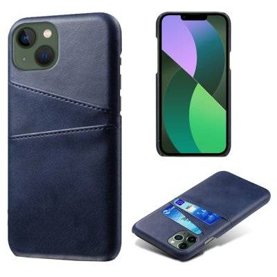 Läderskal Med Kortfack iPhone 14 Blå