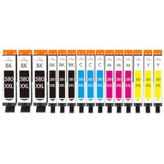 Cartridgeify PGI-580 CLI-581 XXL Patronen Kompatibel mit Canon 580XXL 581XXL Druckerpatrone Multipack (15er-Pack), für Pixma TS6350 TR8550 TS8250 TS705 TS9550 TS8350 TR7550 TS6351 TS8251 TS6150 TS6250