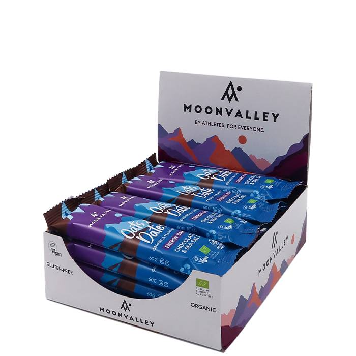 12x Vegan Energy bar Oats & Dates Chocolate & Sea Salt 50 g