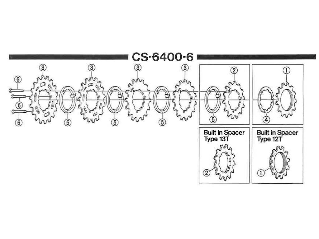 Shimano Ultegra klinge 21 tands til UG kassette 6 eller 7 gear CS-6400.