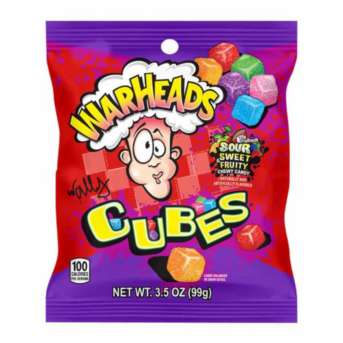 Warheads - Sour Fruity Cubes.